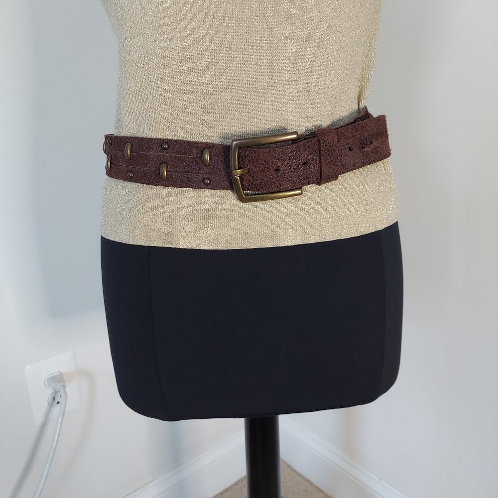 Brown Leather Belt Vintage style